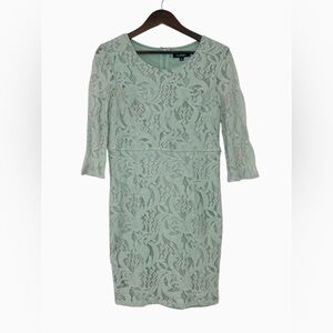 Lulus All For You Mint Green Lace Bodycon Mini Dress Size Large Cocktail Spring